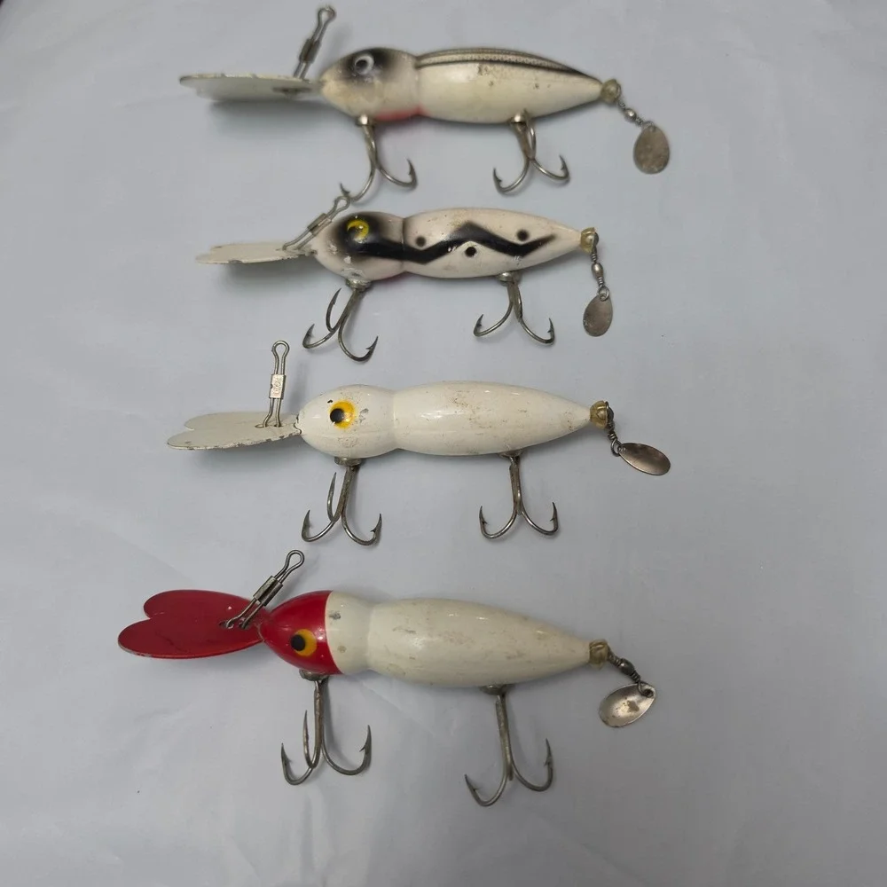 Whopper Stopper Hellbender Fishing Lures Vintage Lot of 4 4 Colorways